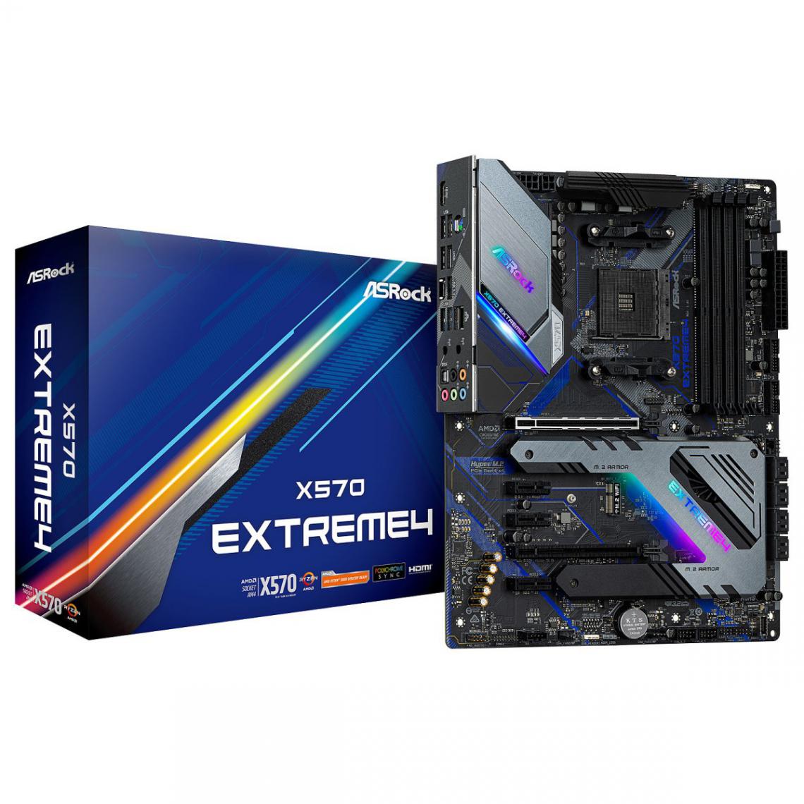 Asrock - AMD X570 EXTREME 4 - ATX - Carte mère AMD