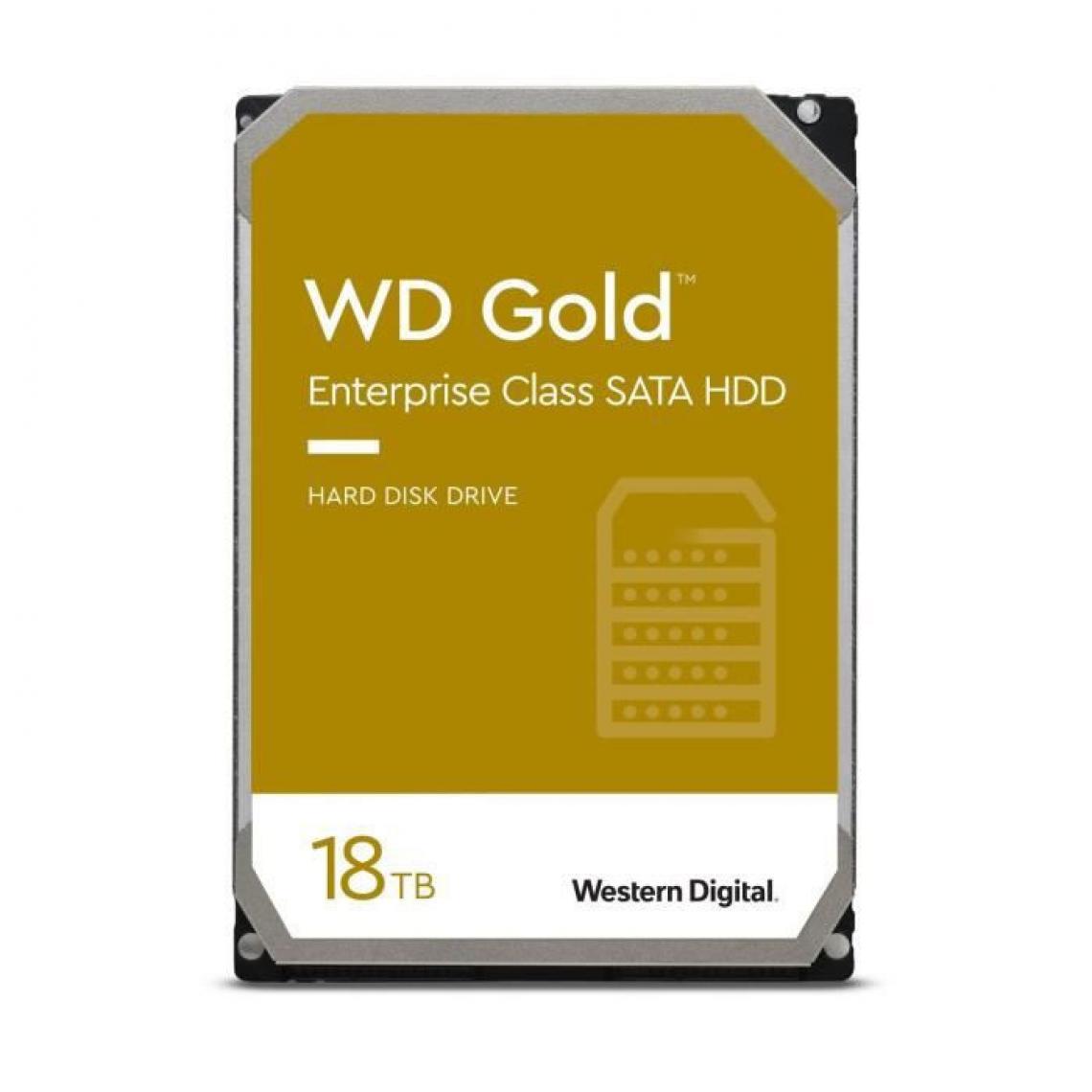 Western Digital - WD GoldTM - Disque dur Interne - 18To - 7200 tr/min - 3.5 WD181KRYZ - Disque Dur interne
