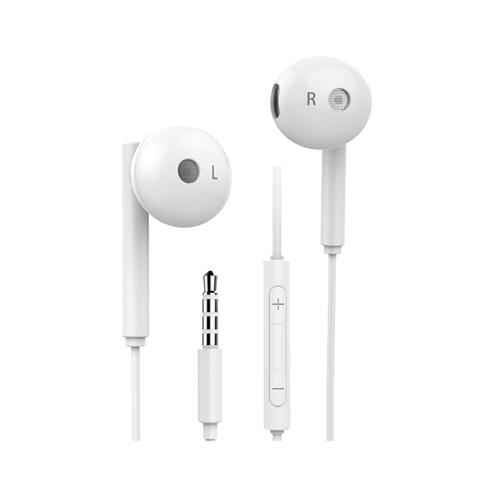 Huawei - HUAWEI AM115 Écouteur intra-auriculaire filaire avec microphone - Blanc - Casque
