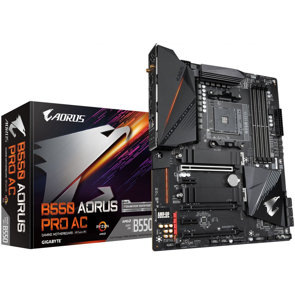 Gigabyte - AMD B550 AORUS PRO AC - ATX - Carte mère AMD