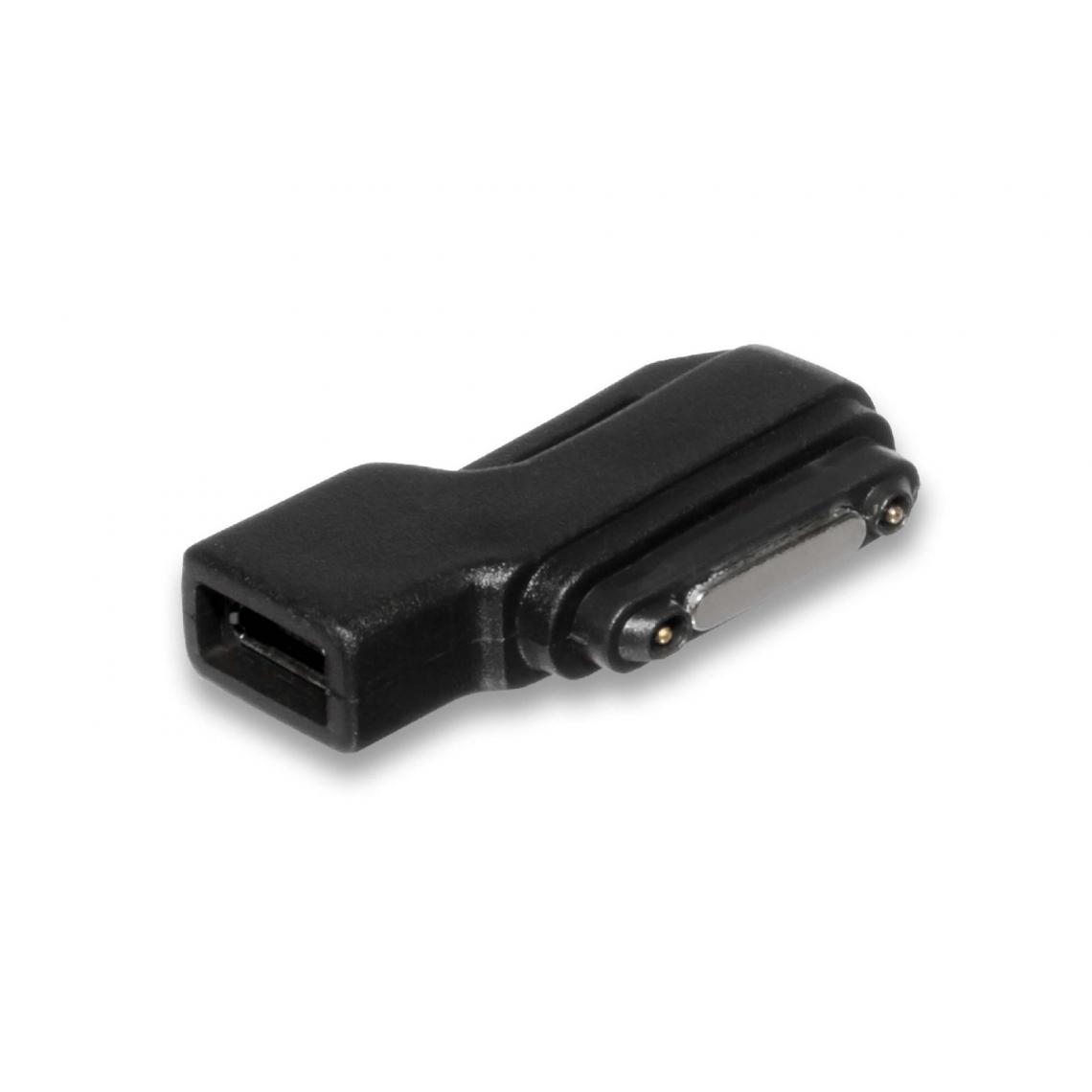 Vhbw - vhbw Adaptateur Micro USB noir pour Sony Xperia Connecteur magnétique compatible avec Sony Xperia Z1, Z1 Compact, Z2, Z2 Tablet, Z2 Tablet WiFi - Accessoires alimentation