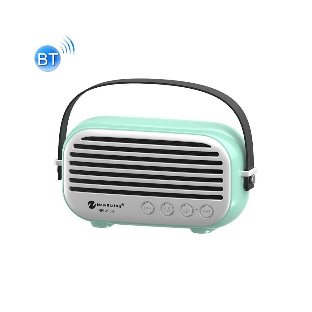 Wewoo - Enceinte Bluetooth Haut-parleur domestique élégant avec fonction d'appel mains libres, support pour carte TF, USB & FM et AUX (Vert) - Enceintes Hifi