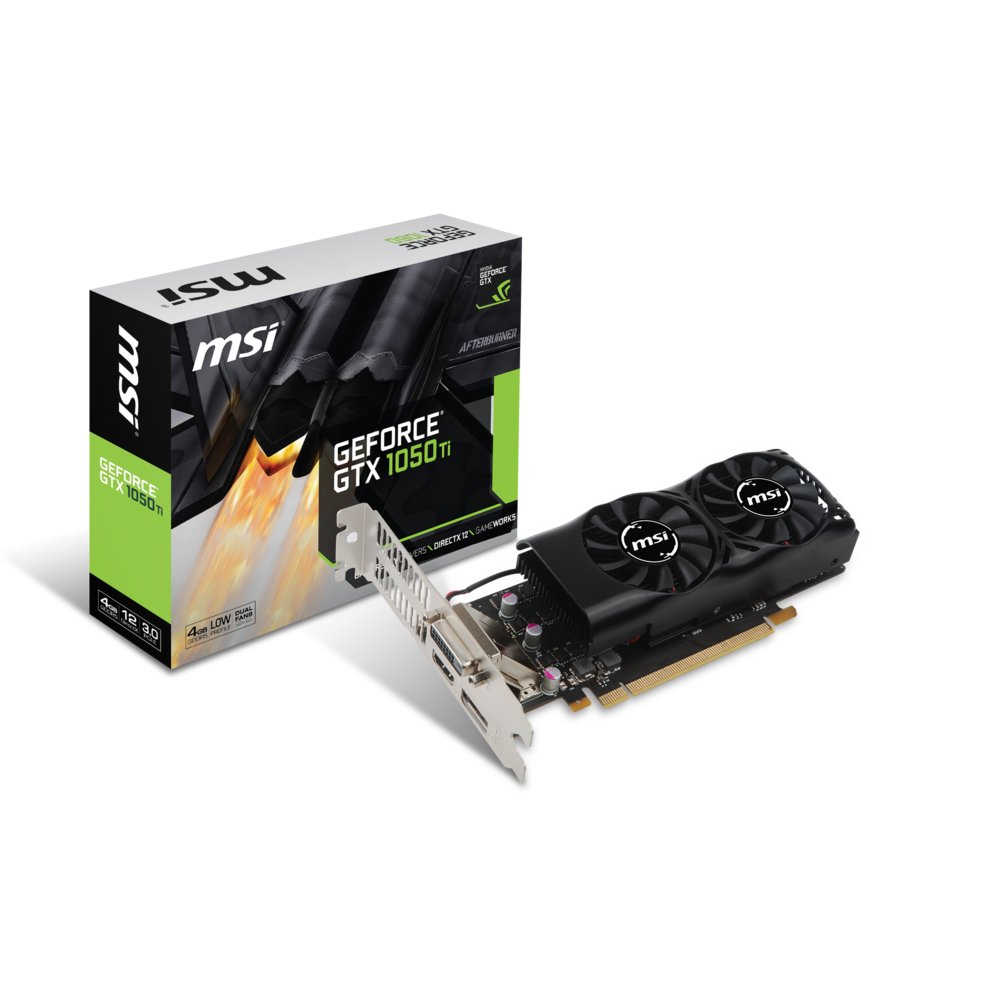 Msi - GeForce GTX 1050 Ti 4GT LP - Carte Graphique NVIDIA