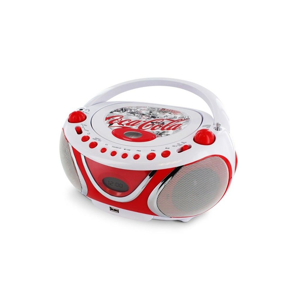 Metronic - Radio CD-MP3 USB FM Coca Cola Fresh- blanc et rouge - Radio