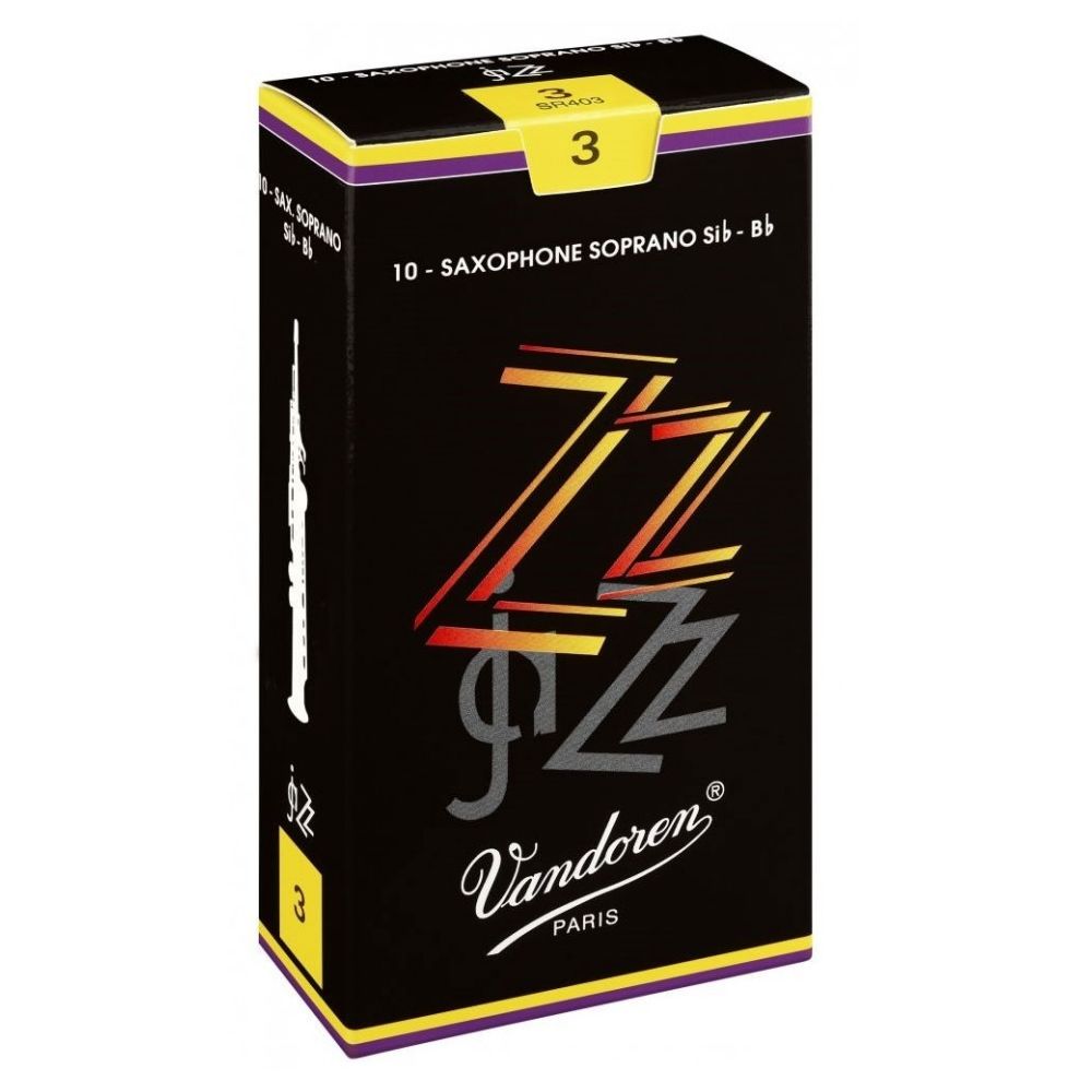 Vandoren - Boîte de 10 anches saxophone soprano ZZ Force 2.5 - Vandoren SR4025 - Accessoires instruments à vent