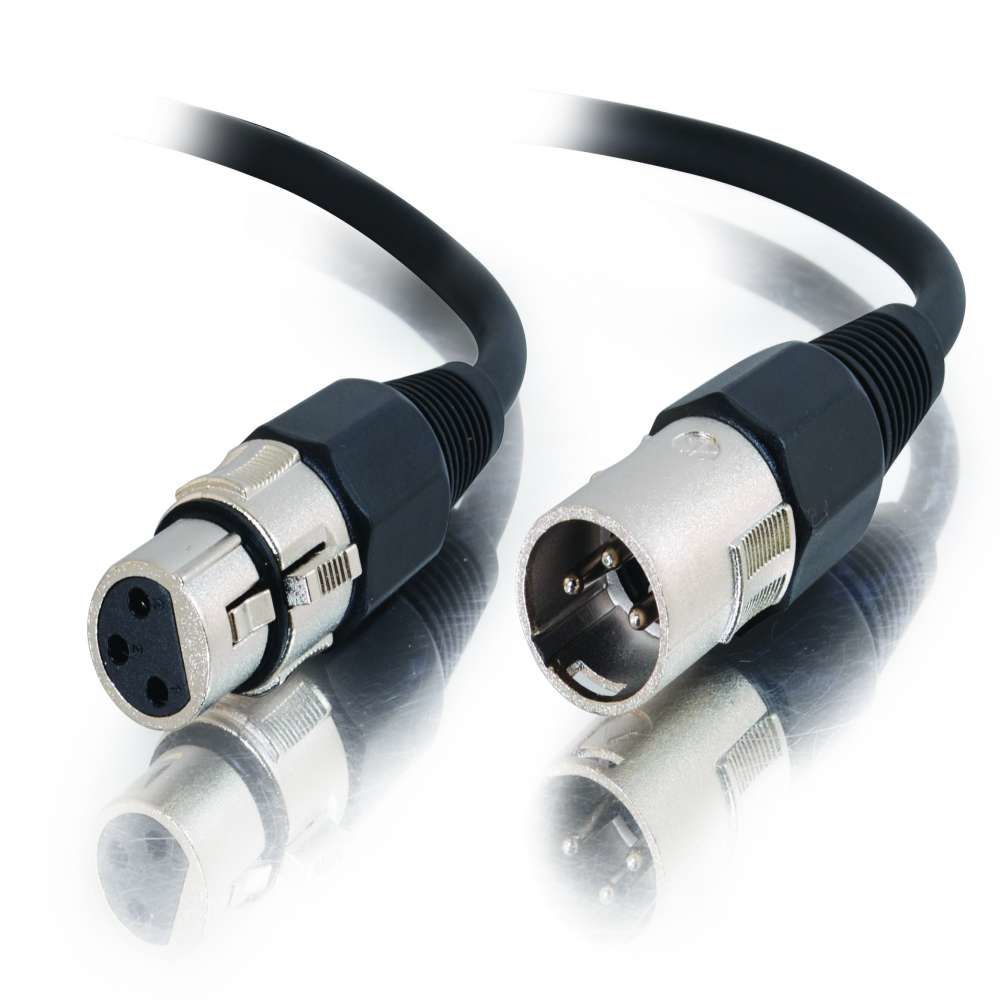 Cables To Go - C2G 2m Pro-Audio XLR Cable M/F câble audio XLR (3-pin) Noir - Toner