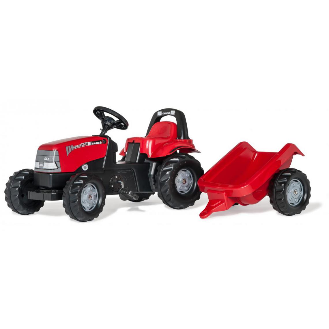 Rolly Toys - Rolly Toys Tracteur a Pedales + Remorque rollyKid 1170 CVX - Véhicule à pédales