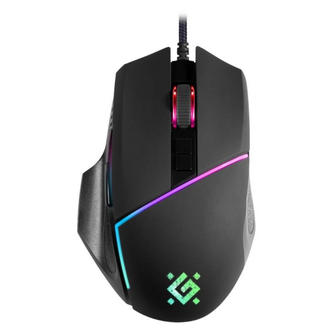 Defender - Gaming, optic, wired mouse DEFENDER GM-880L WARFAME 12800dpi 8P RGB - Souris
