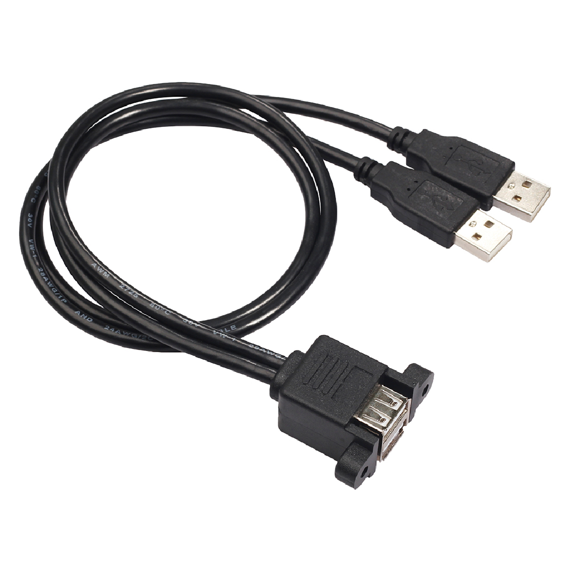 marque generique - Câble D'extension USB Câble de Prise Intégré pour Cave à Vin, Hôtel, Meubles - Hub