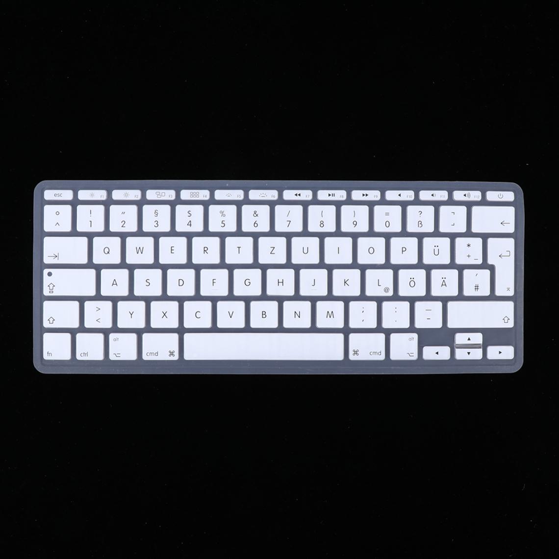 marque generique - Couverture de film de clavier phonétique allemande pour Macbook européen 11 pouces bleu clair - Accessoires Clavier Ordinateur