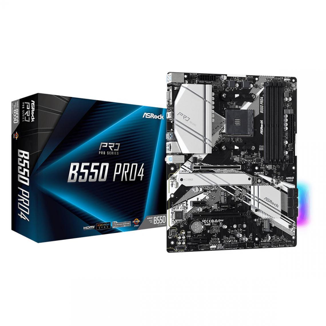 Asrock - AMD B550 Pro 4 - ATX - Carte mère AMD