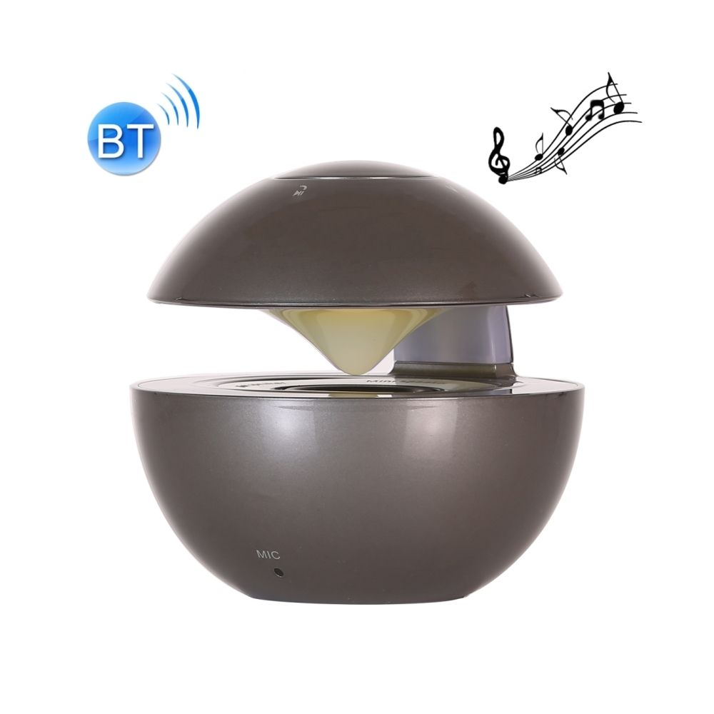 Wewoo - Mini enceinte Bluetooth haut-parleur sans fil avec éclairage respiratoire, Prise en charge mains libres / Carte TF / AUX (Gris) - Enceintes Hifi