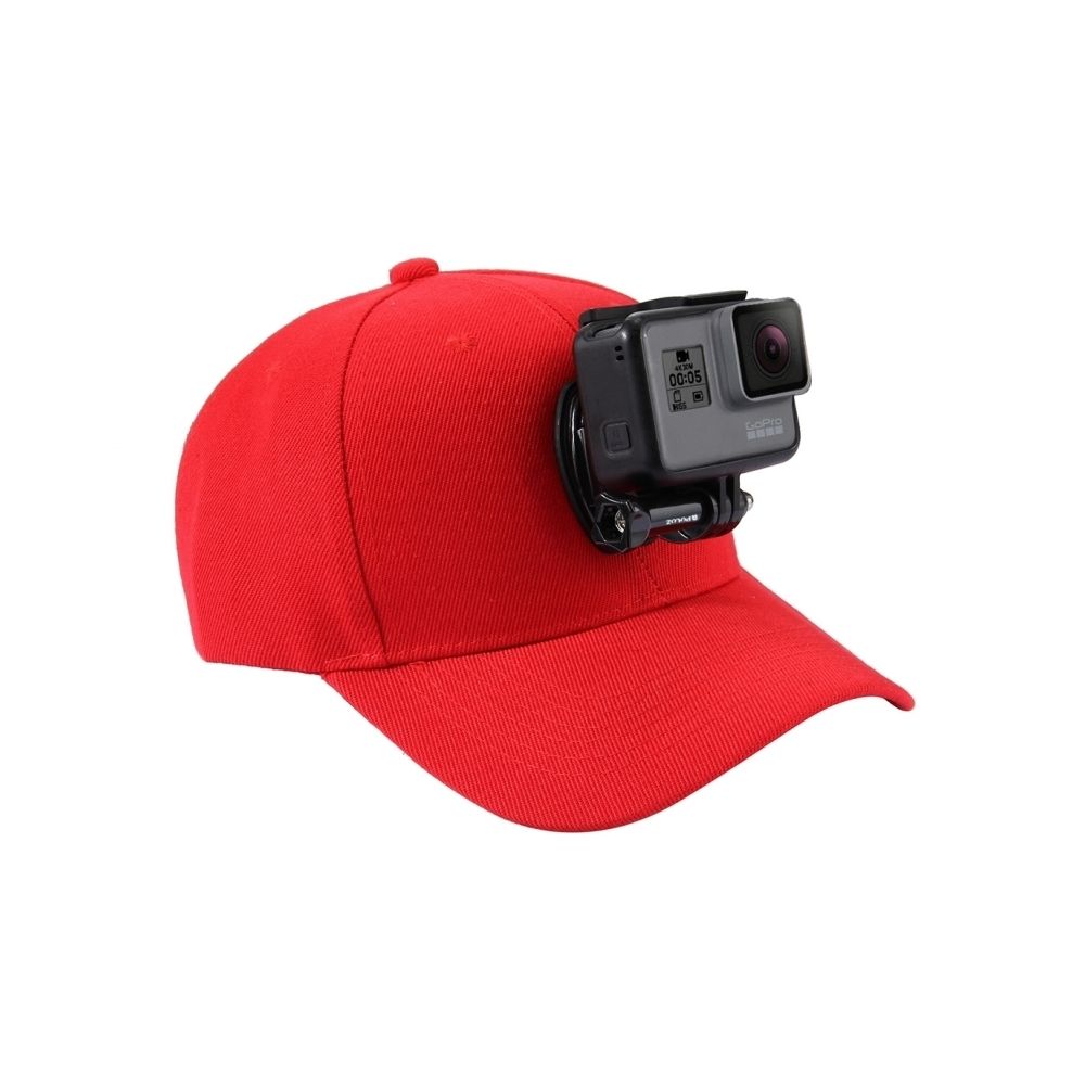 Wewoo - Pour GoPro HERO6 / 43225 rouge Session / 4 Session / 43163 + / 3/2/1, Xiaomi et autres caméras d'action Baseball Hat avec J-Hook Boucle de fixation vis - Caméras Sportives