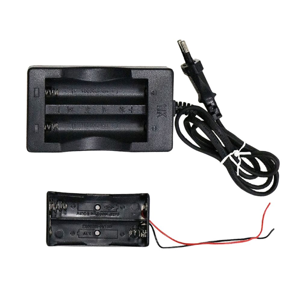 marque generique - 18650 Chargeur de batterie au lithium + 2 supports de batterie Box 3 packs de batterie - Ampli