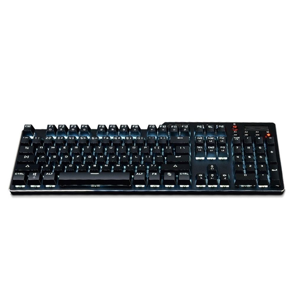 Wewoo - Ajazz AK35I Multimedia Knob Gaming Backlight Alloy Machinery Keyboard Black Blue Axis - Clavier