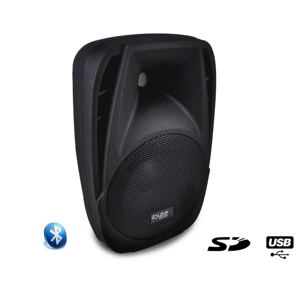 Ibiza Sound - Enceinte amplifiée 150W 8"" USB/SD IBIZA SOUND BT8A - Retours de scène