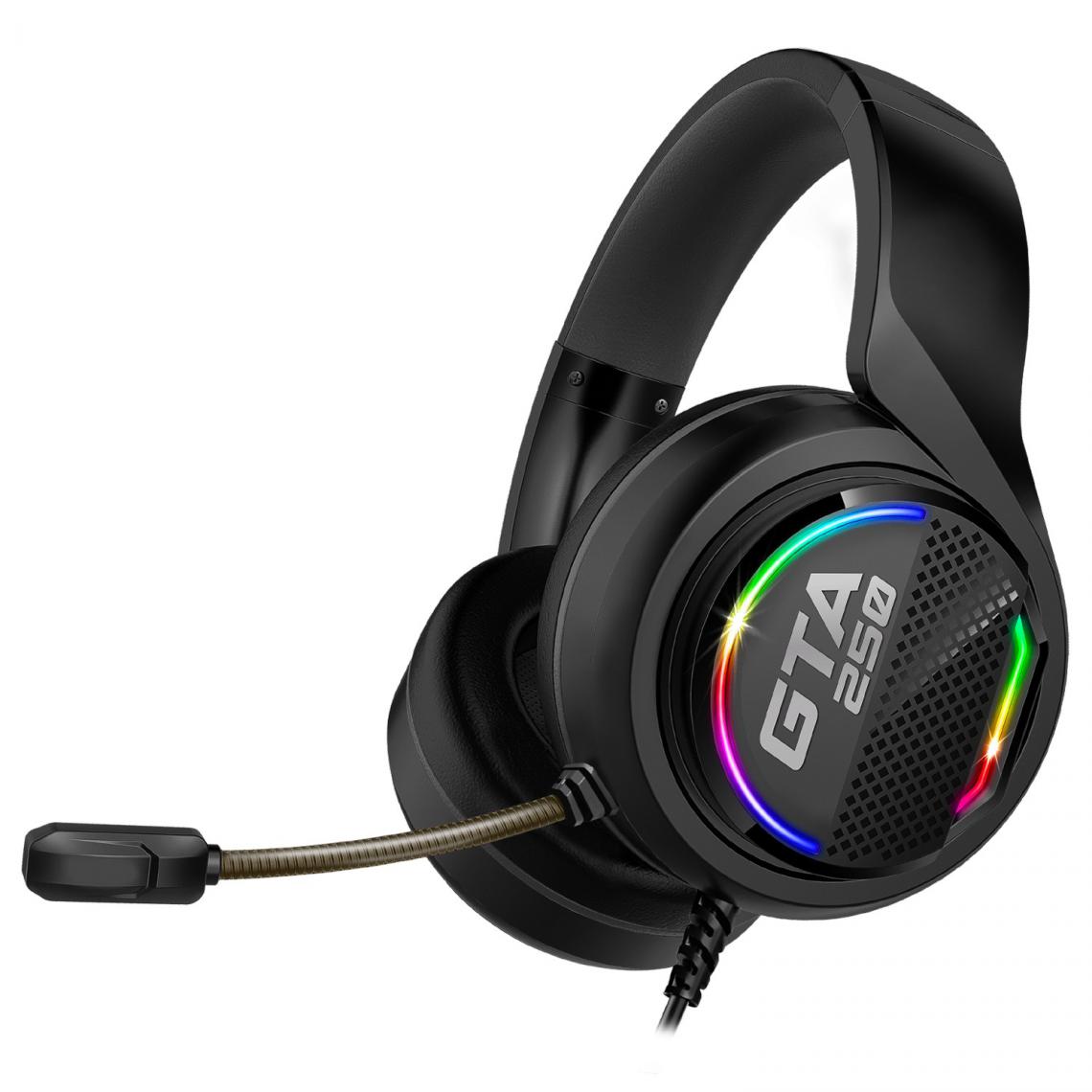Spirit Of Gamers - Casque-micro - son surround virtuel 7.1 - microphone omnidirectionnel - RGB - compatible PC/PS4 - Micro-Casque