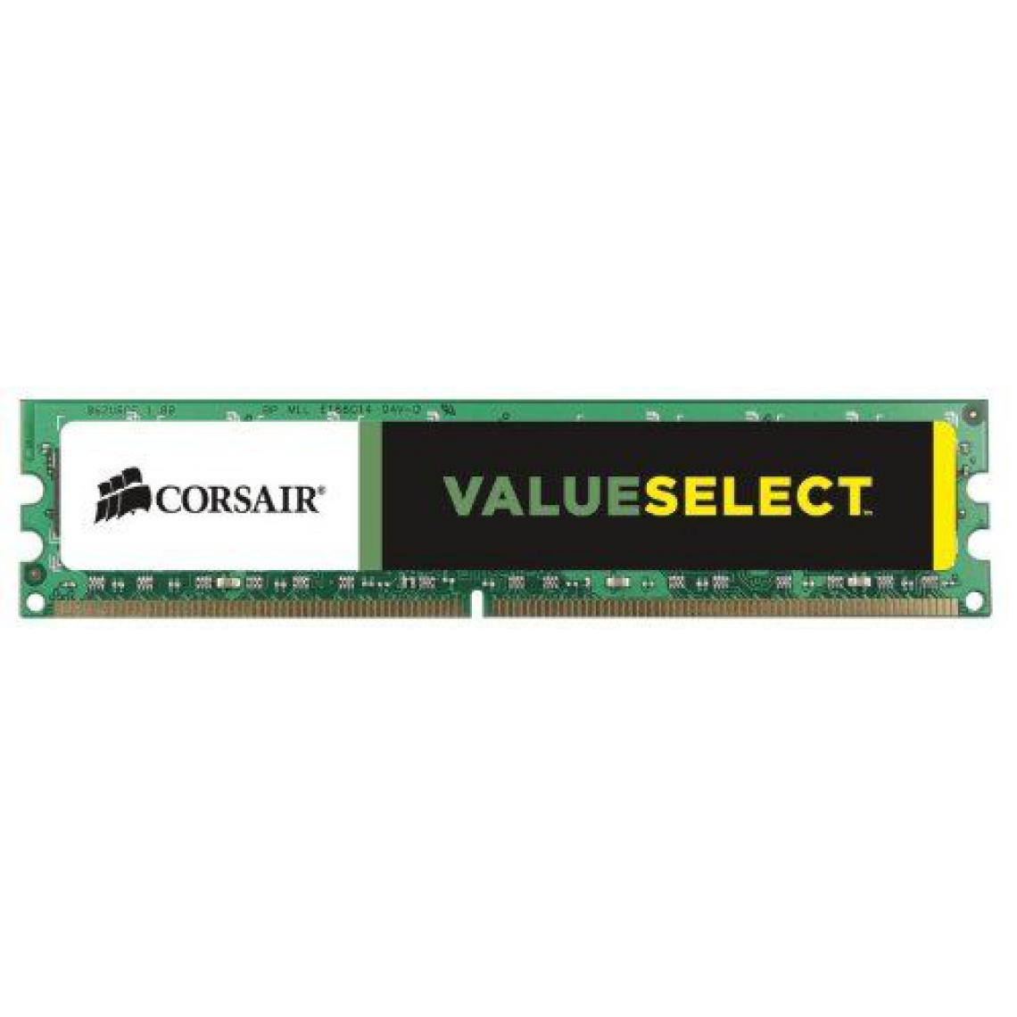 Corsair - Corsair CMV4GX3M1A1600C11 Value Select 4GB (1x4GB) DDR3 1600 Mhz CL11 Mémoire pour ordinateur de bureau - RAM PC Fixe