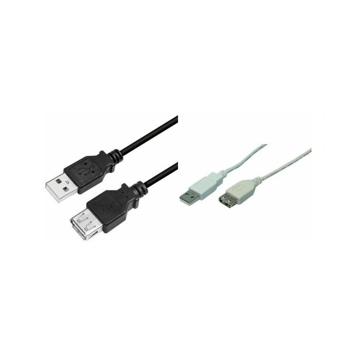 Logilink - LogiLink Rallonge USB 2.0, 3,0 m, noir () - Hub
