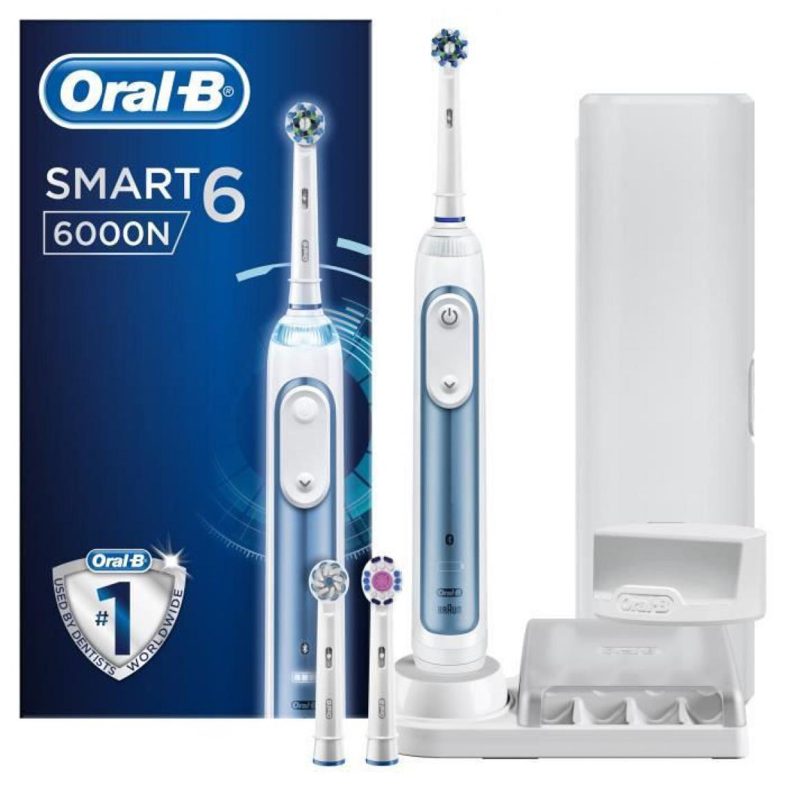 Oral-B - Oral-B Smart 6 6000N Brosse a dents electrique par BRAUN - Bleu - Brosse à dents électrique