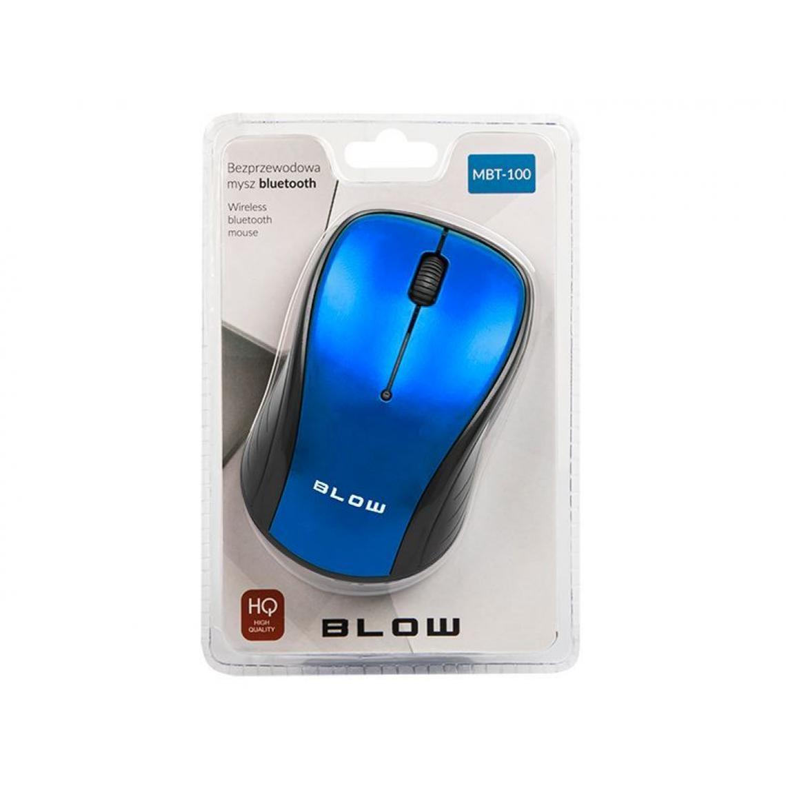 marque generique - Mouse Bluetooth BLOW MBT-100 blue - Souris
