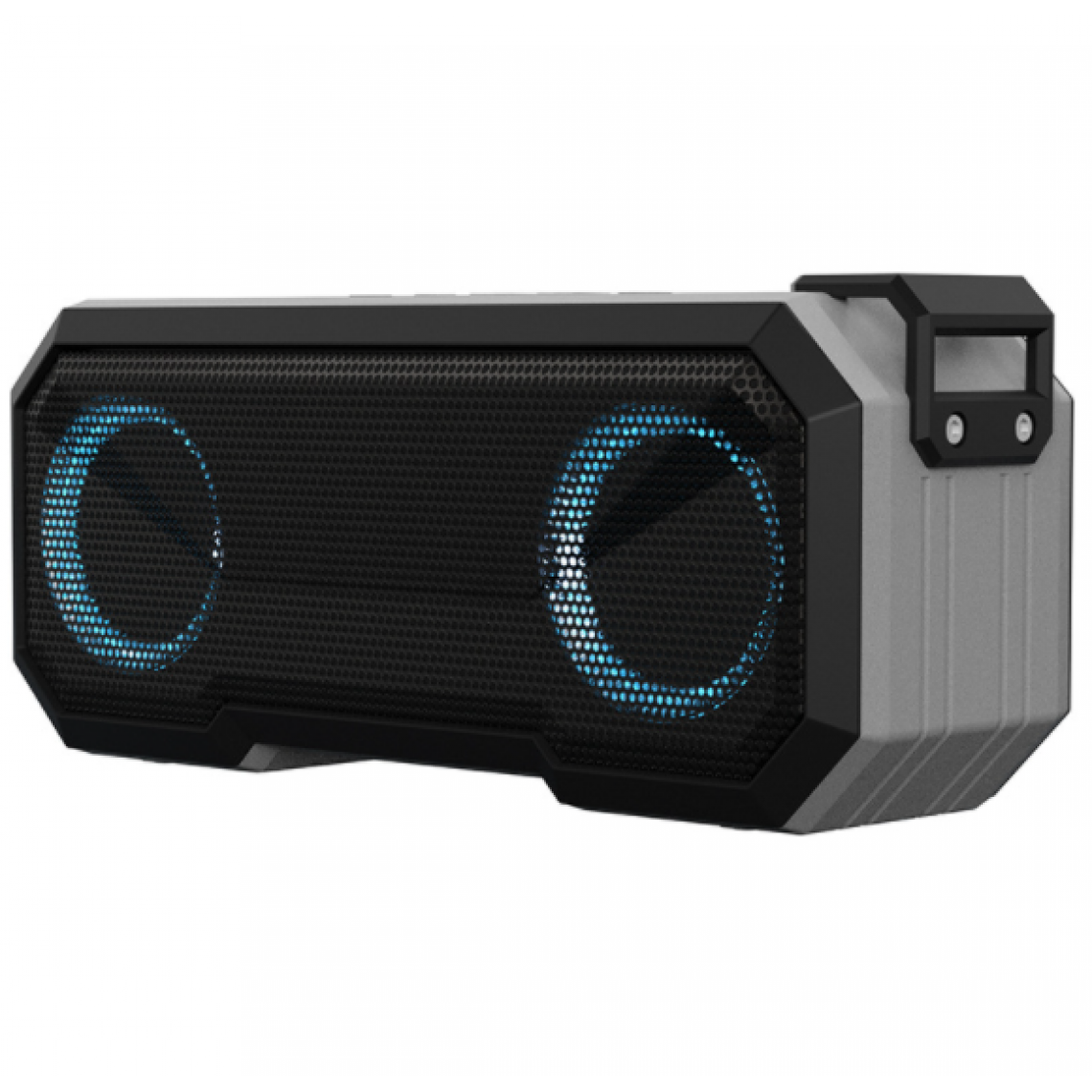Chrono - Haut-parleur Bluetooth étanche, Bluetooth 5.0, avec lumière LED, volume plus important et basses améliorées, haut-parleur Bluetooth étanche et durable IPX7, adapté aux voyages, à l'extérieur, aux sports(Grisï¼ - Enceintes Hifi