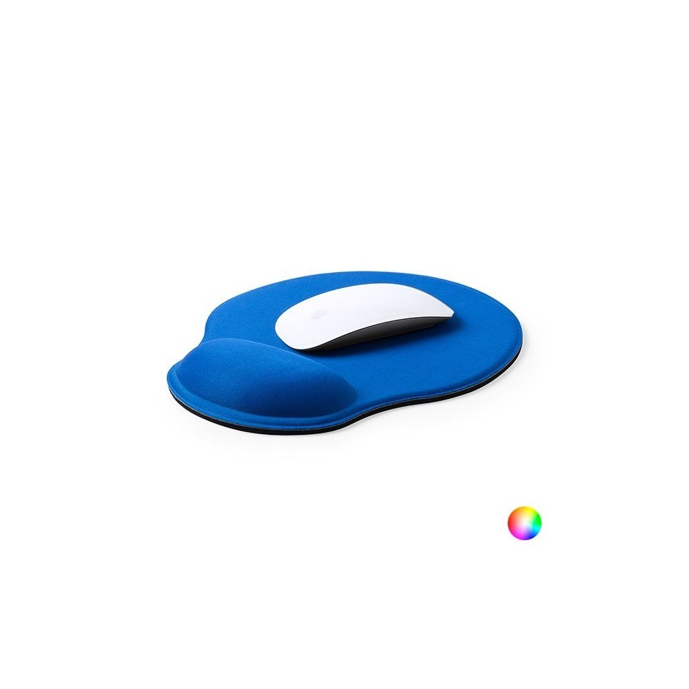 Totalcadeau - Tapis de souris ergonomique avec repose-poignet - Tapis design pour ordinateur et portable Couleur - Bleu - Souris