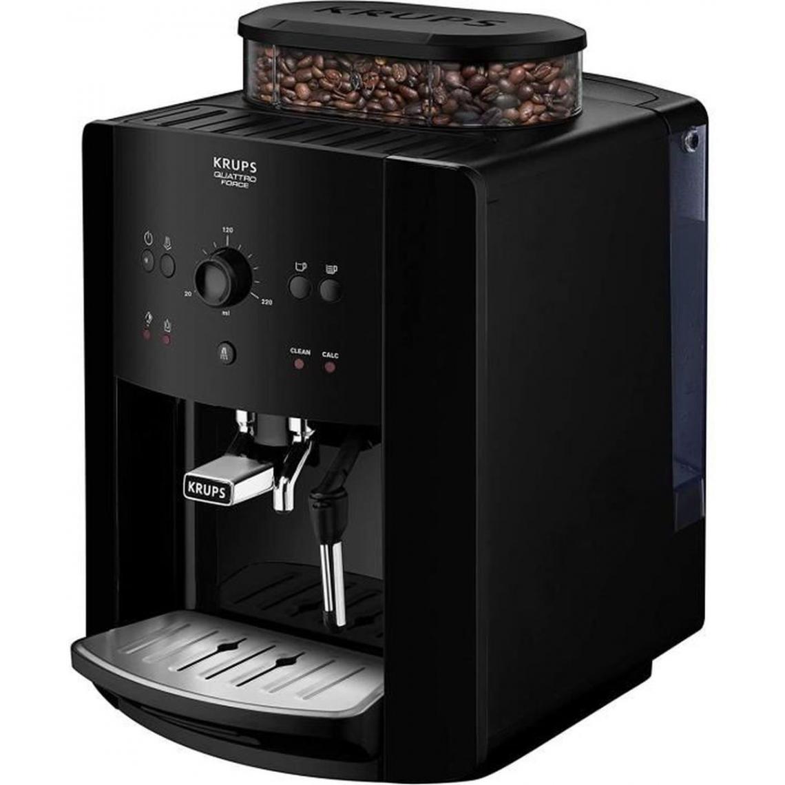 Krups - Machine à expresso avec broyeur Krups EA811010,1450 W, Noir - Expresso - Cafetière