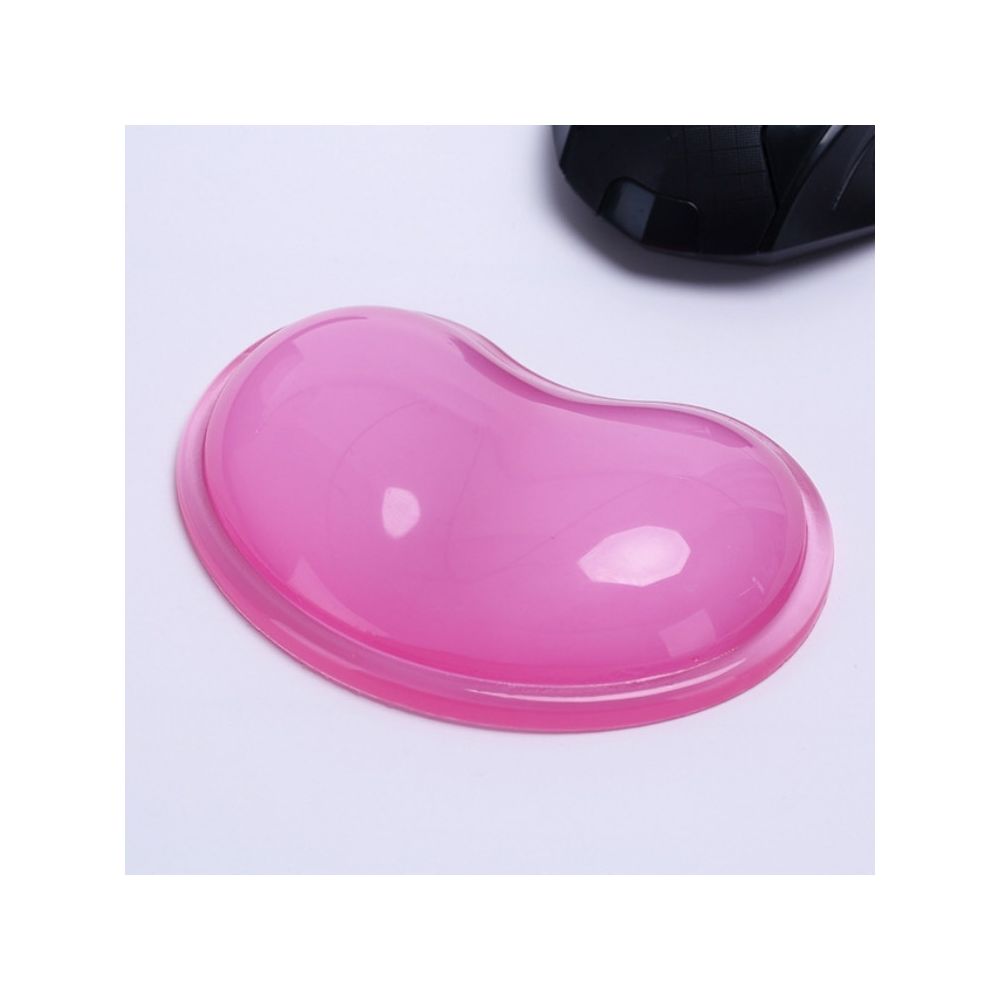 Wewoo - Tapis de souris de en silicone transparent forme de coeur de au poignet cristal antidérapant rouge - Tapis de souris