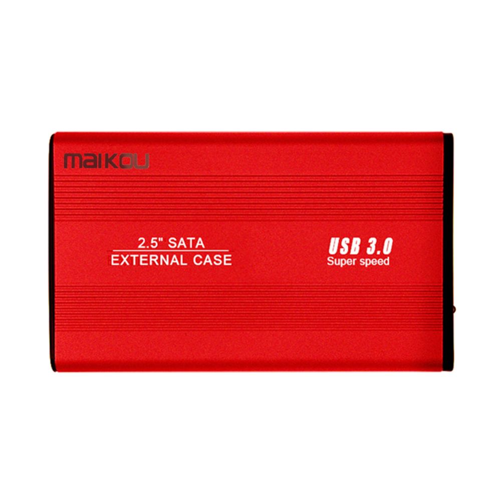 marque generique - boitier disque dur usb3.0 boîtier usb sata ssd hdd boîtier externe 2.5inch rouge - Boitier PC