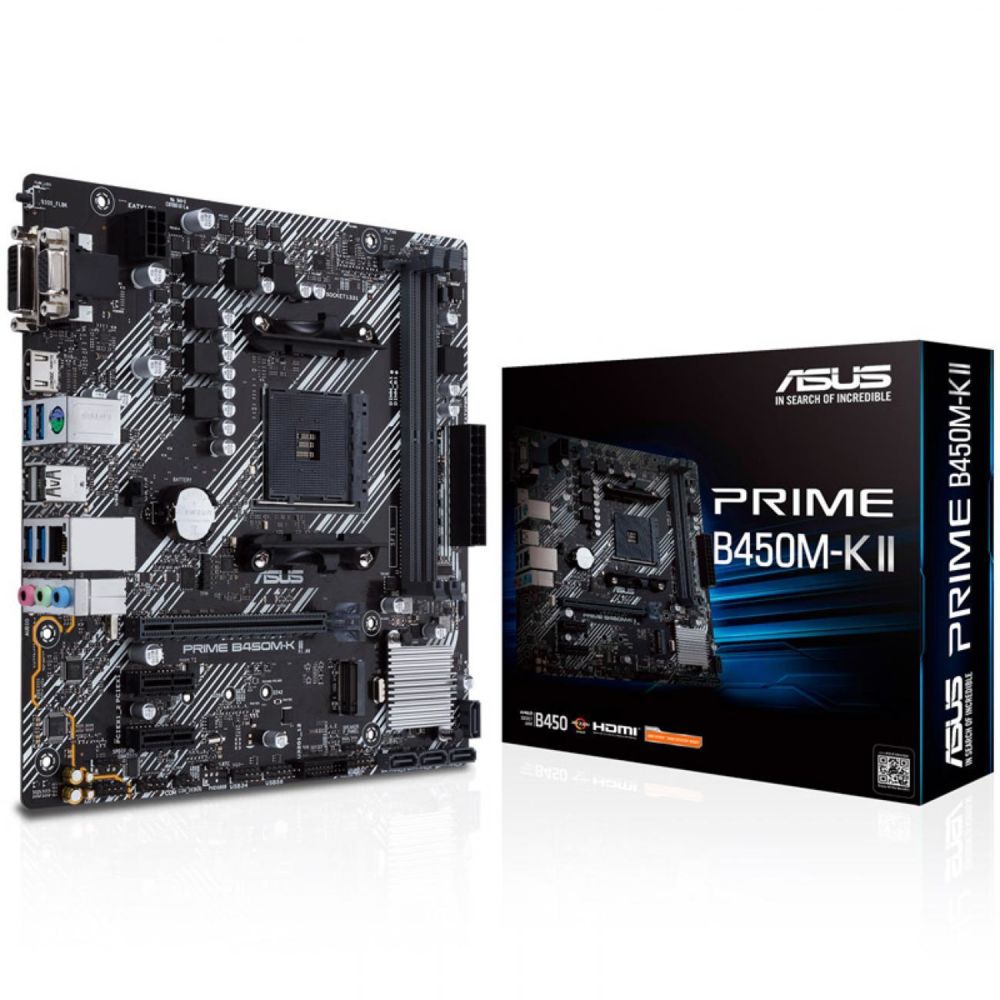 Asus - PRIME B450M-K II - Carte mère Intel