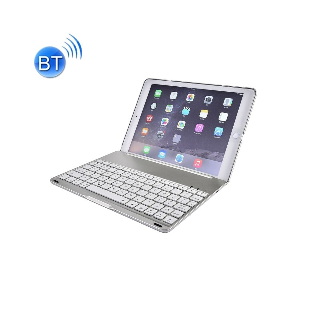 Wewoo - Clavier QWERTY argent pour iPad Pro 9.7 pouces en alliage d'aluminium sans fil Bluetooth 4.0 rétroéclairage - Clavier