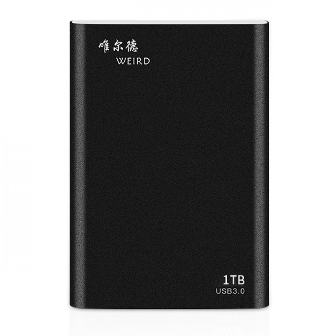 Wewoo - Disques SSD externes 1 To 2.5 pouces USB 3.0 Transmission haute vitesse Disque dur mobile à semi-conducteurs ultra-léger et léger Noir - SSD Interne