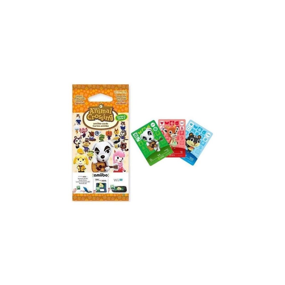 Nintendo - Cartes Animal Crossing Serie 2 paquet de 3 cartes - 1 speciale + 2 normales - Joystick