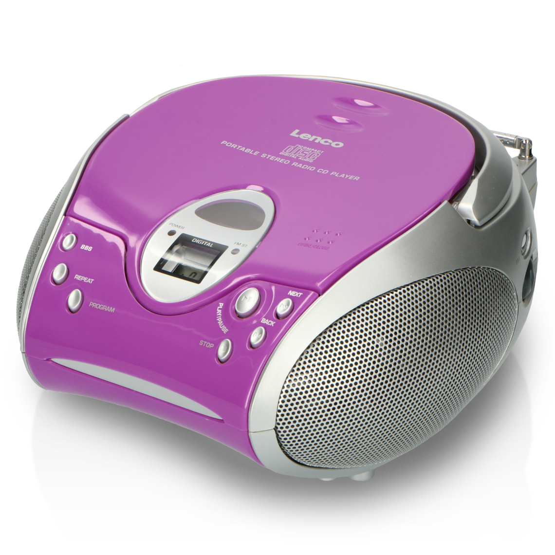 Lenco - Radio portable avec lecteur CD SCD-24 Purple Violet - Radio
