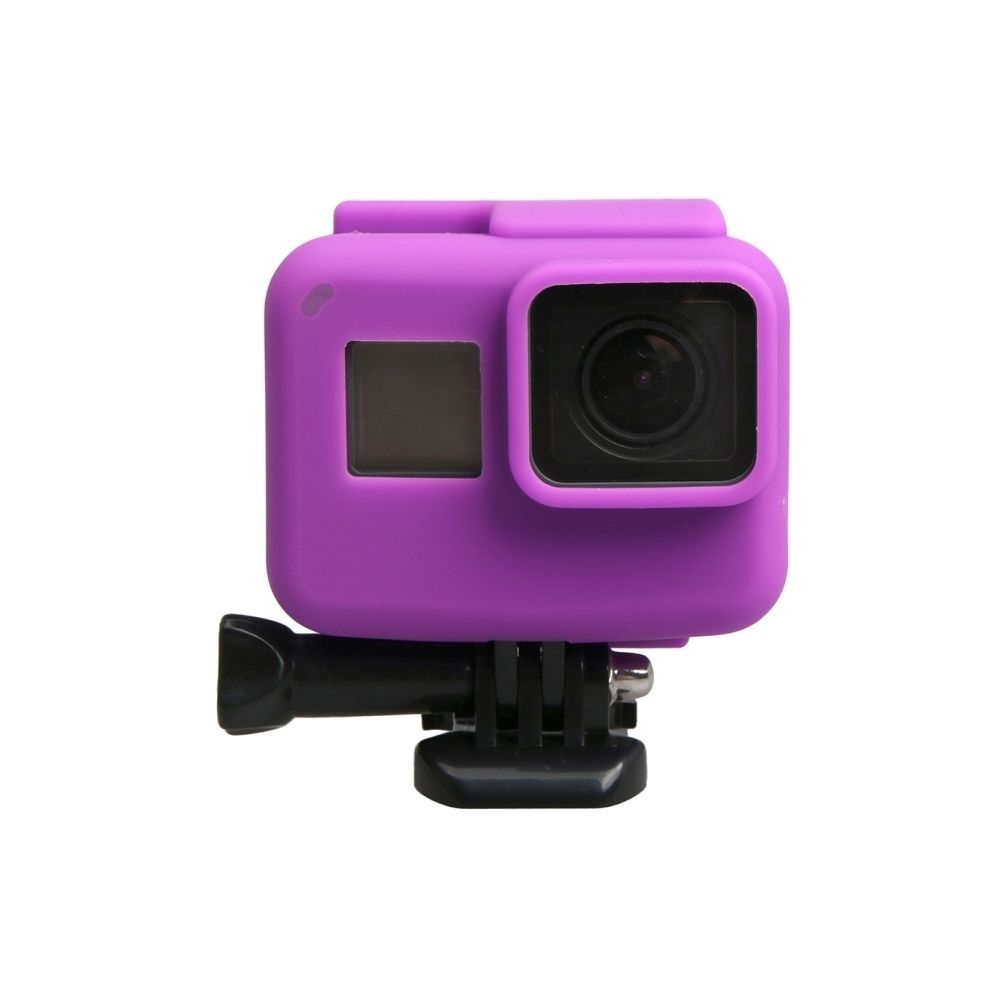 Wewoo - Coque Violet pour GoPro HERO5 Bordure Silicone Cadre de montage Boîtier Housse de protection de - Caméras Sportives