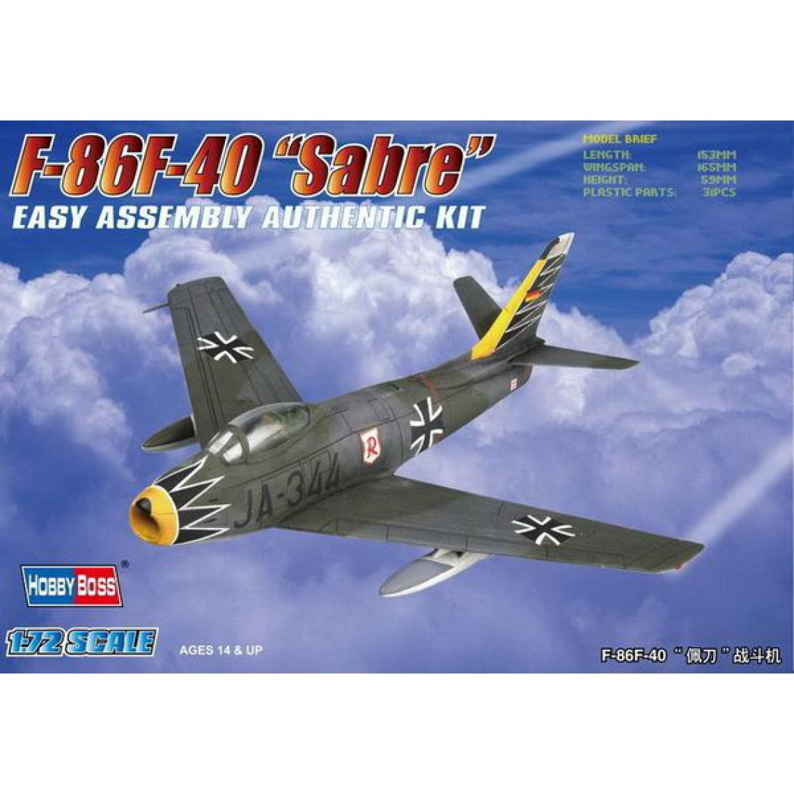 Hobby Boss - F-86F-40 'Sabre' Fighter - 1:72e - Hobby Boss - Accessoires et pièces