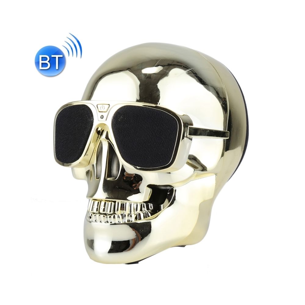 Wewoo - Enceinte Bluetooth or Haut-parleur Stéréo Skull, Support AUX IN, Distance: 10m - Enceintes Hifi