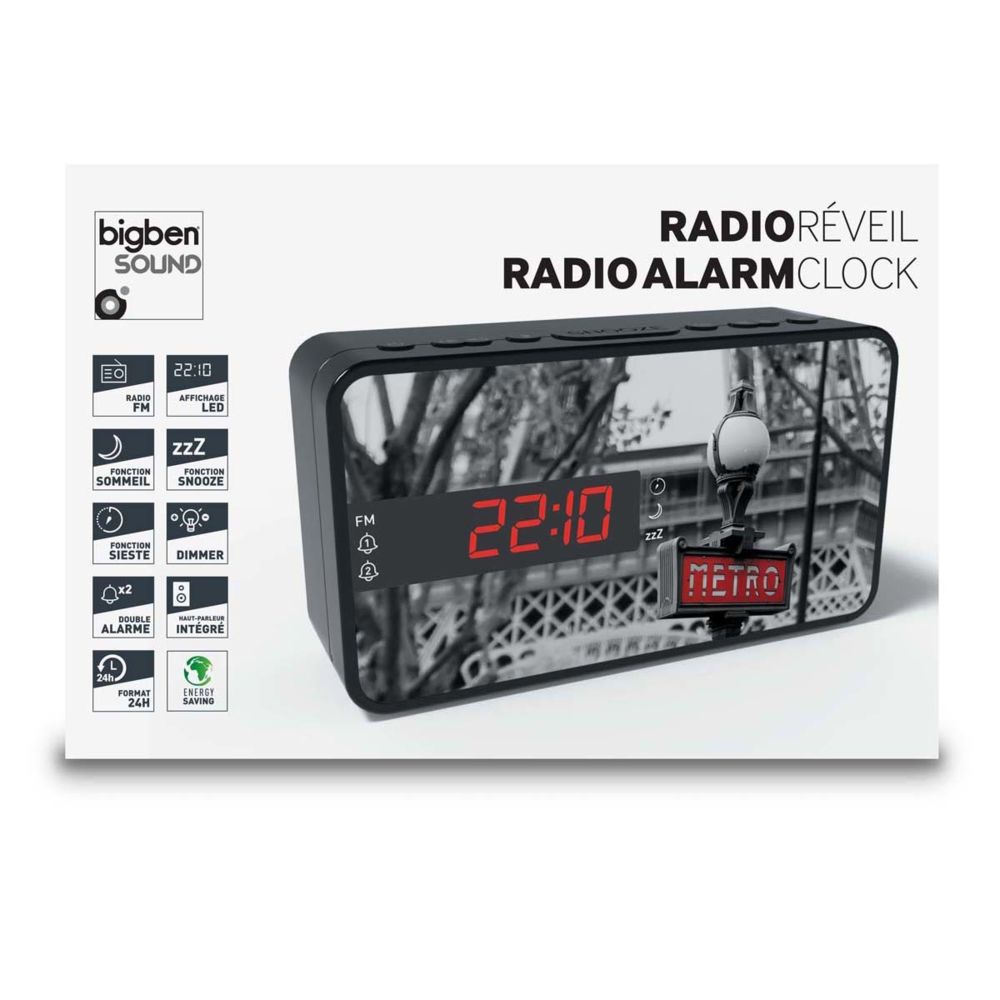 Bigben Interactive - Bigben Interactive - Radio Réveil Décor METRO - Radio