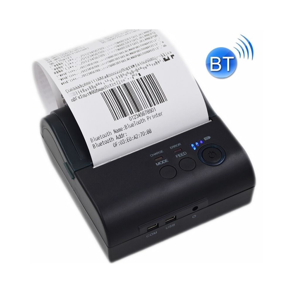 Wewoo - Etiqueteuse Imprimante thermique portative de reçu de Bluetooth - Imprimantes d'étiquettes