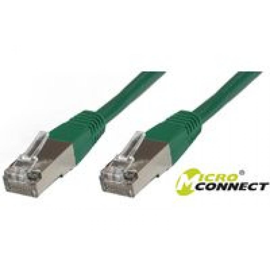 Disney Montres - Microconnect stp620g 20 m CAT6 F/UTP (FTP) Vert – Câble de réseau (RJ-45, RJ-45, Mâle/Mâle, Cat6, F/UTP (FTP), vert) - Câble antenne