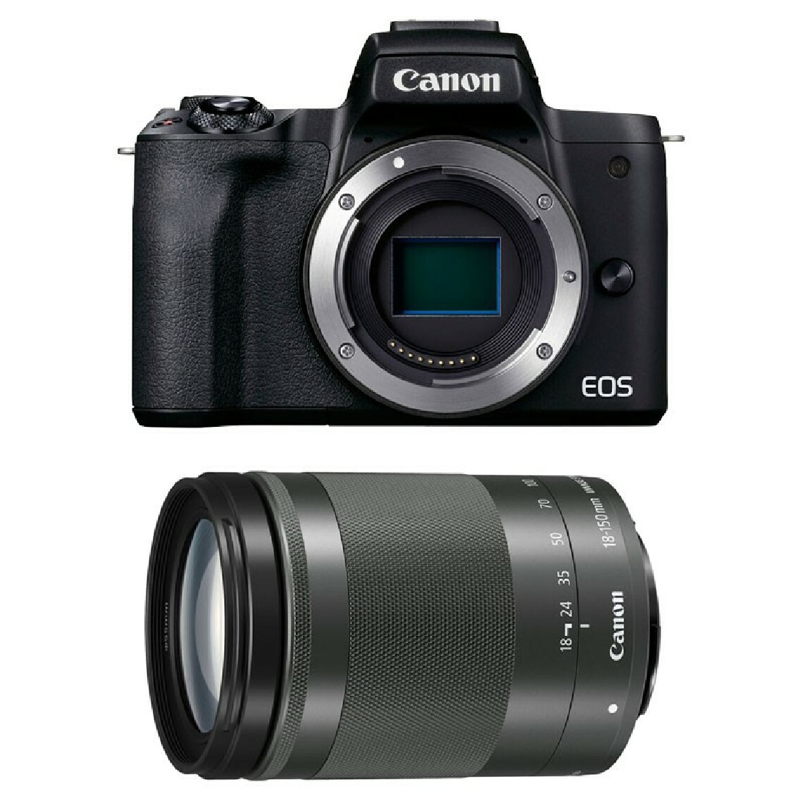 Canon - CANON EOS M50 MARK II NOIR + 18-150 - Appareil Hybride