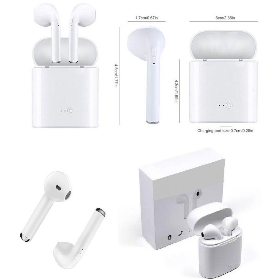 Ozzzo - Ecouteur sans fil + kit pieton + micro ozzzo blanc pour Xiaomi Poco M3 - Ecouteurs intra-auriculaires
