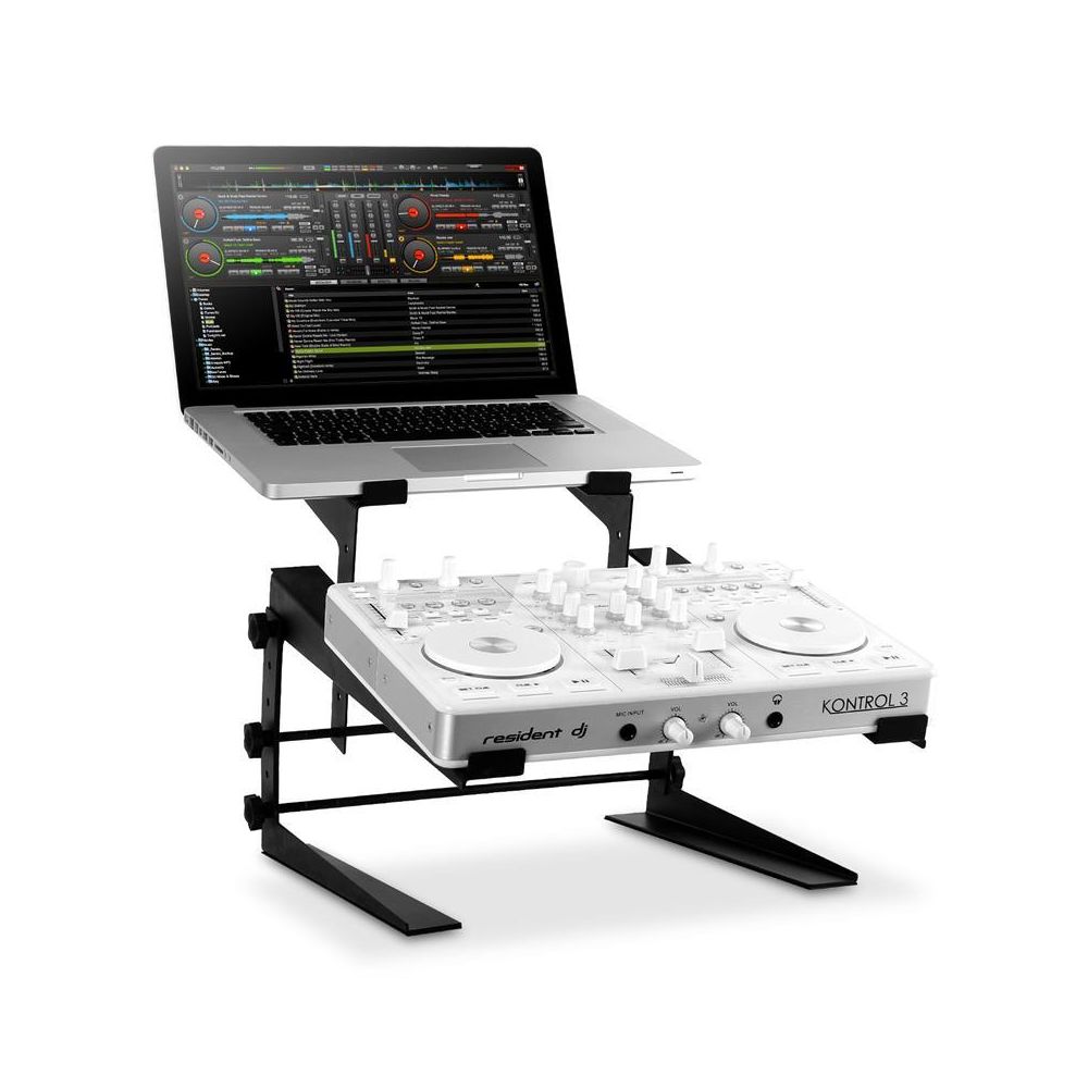 Resident Dj - Resident DJ DJX-250 pied ordi portable controller mixer noir Resident DJ - Accessoires DJ