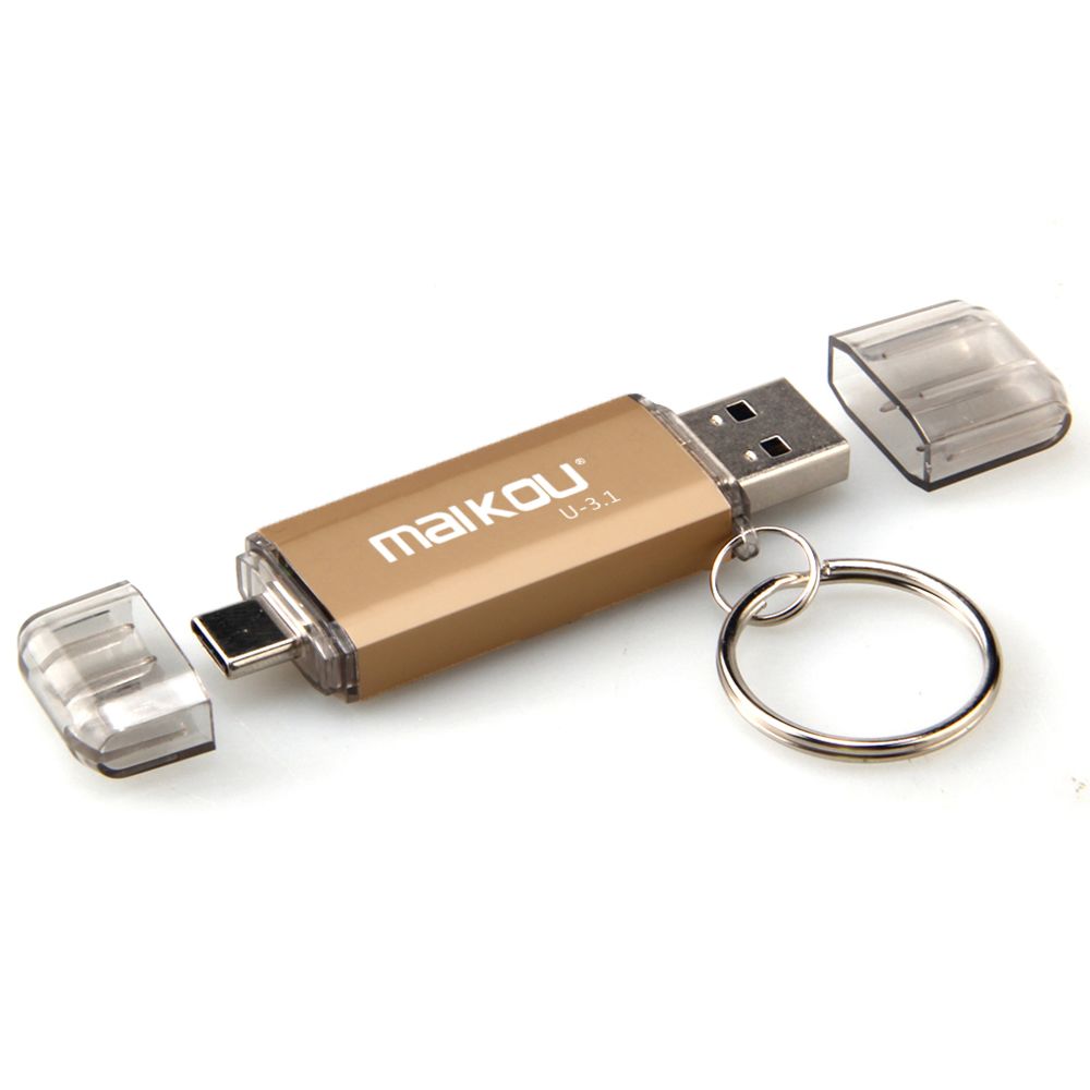 marque generique - 256GB Clé USB Type C Ultra Fit Boîtier avec Porte-clés, Léger et Portable - Clés USB