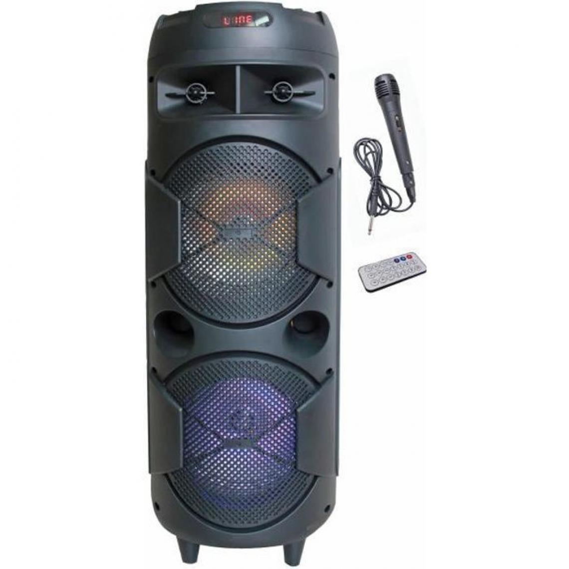 Inovalley - INOVALLEY HP52XXL Enceinte Bluetooth Karaoke lumineuse - Puissance 600 Watts + 50 Watts - USB 2.0 -Entree AUX-IN - Autonomie : - Enceintes Hifi