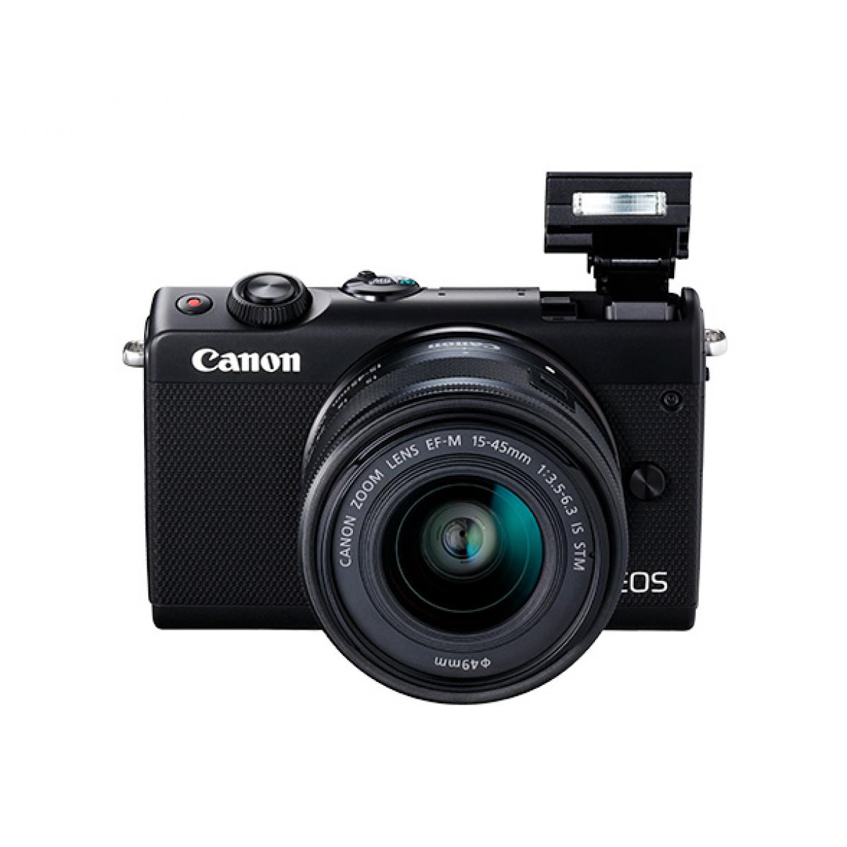 Canon - CANON Appareil photo hybride Appareil photo hybride eos m100 noir + objectif 15-45mm - Appareil compact