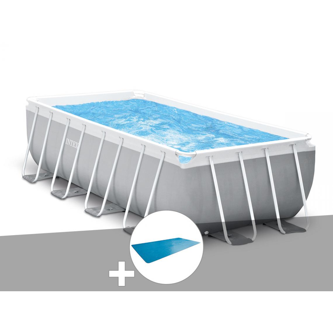 Intex - Kit piscine tubulaire Intex Prism Frame rectangulaire 4,00 x 2,00 x 1,22 m + Bâche à bulles - Piscine Tubulaire