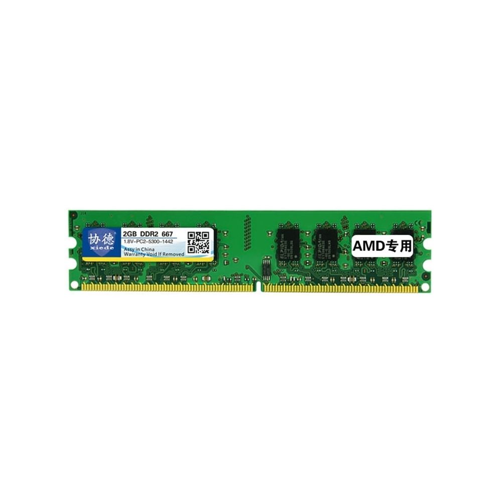 Wewoo - Mémoire vive RAM DDR2 667 MHz, 2 Go, module général de AMD spéciale pour PC bureau - RAM PC Fixe