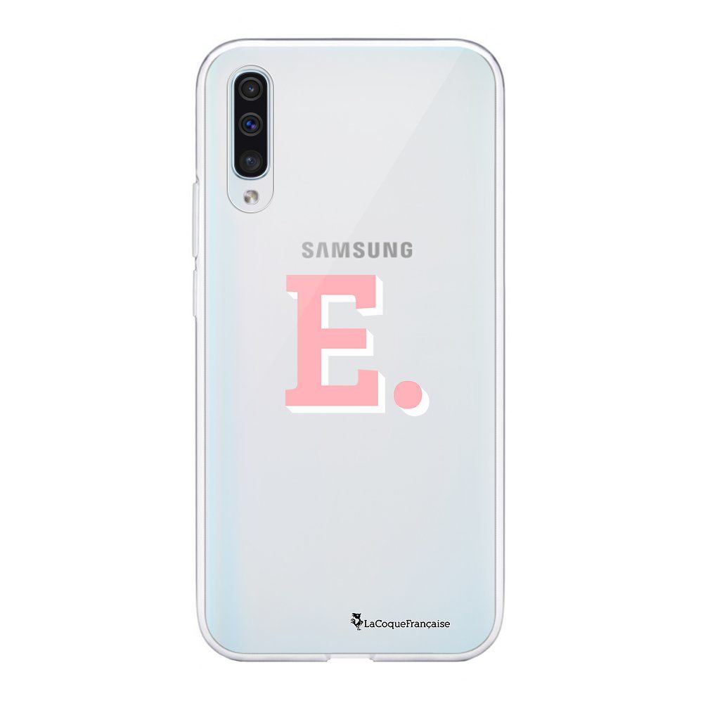 La Coque Francaise - Coque Samsung Galaxy A50 souple transparente Initiale E Motif Ecriture Tendance La Coque Francaise - Coque, étui smartphone